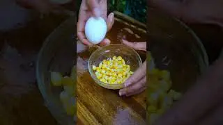 How To Make A Delicious Corn Omelet In Under 1 Minutes! 😱 #shorts