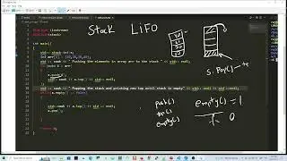 C++ STL  push and pop to stack LIFO