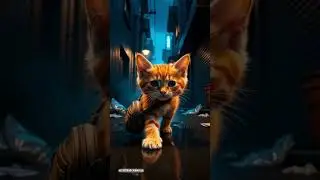 SUPERCAT #cat #animals #aicat #funny #aivideo #superhero #story #shorts