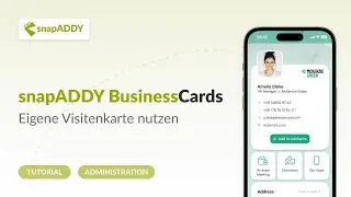 Eigene Visitenkarte nutzen (4) | snapADDY BusinessCards