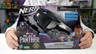 Marvel Studios Black Panther Nerf Vibranium Strike Gauntlet Unboxing and Review