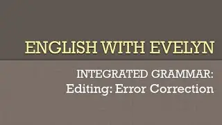 CBSE | | Integrated Grammar | | Edit the Passage| |