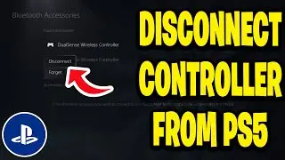 Как отсоединить контроллер PS5 от вашей PS5