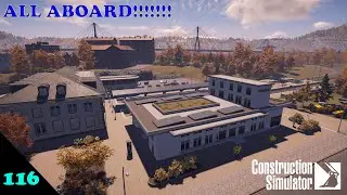 Construction Simulator Ep 116     Expanding the train station for the Mary the Mayor