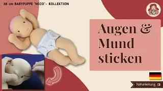 DIY Waldorf-/Stoffpuppe Gesicht sticken | Sami Babypuppe Schnittmuster #1.4 • Sami Dolls Tutorials