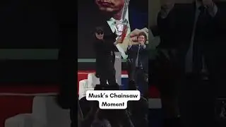 Elon Musk Wields Chainsaw at CPAC, Gifted by Argentina's Milei | AC1G