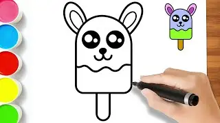 How to Draw a Bunny Ice Cream - Easy Drawings for Beginners
