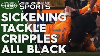 Wallaby shown yellow after horrific tackle | Wide World of Sports