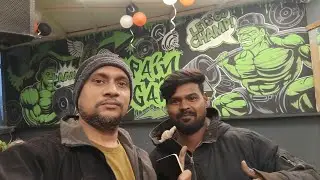Gym Graffiti at fit tracker gym gaur city 2, wall painting in 1 day by #painterheera #wallpainting