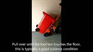 Goodsman DW laden wheelie bin mover