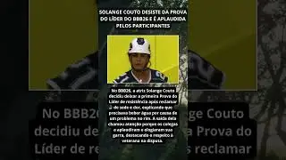 SOLANGE COUTO DESISTE DA PROVA DO L&Iacute;DER DO BBB26 E &Eacute; APLAUSIDA PELOS PARTICIPANTES