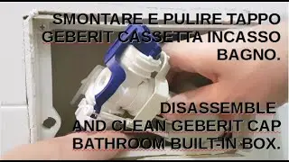 Smontare e pulire il Tappo Geberit della cassetta incasso del bagno.