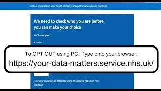 How To OPT OUT of NHS Data Sharing : Step By Step Guide Using PC Browser Or Mobile NHS App.