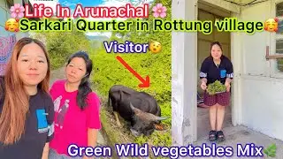 No Pani😭Life In Sarkari Quarter✨Mountain life🌿Rottung Village life🌸Arunachal Indian Girl🌺