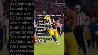 LSU football 2025 game by game schedule predictions #football #collegefootball #cfb #cfp #lsu
