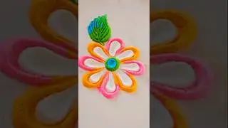 easy rangoli design #amayra #youtubeshorts