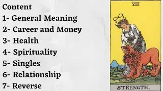 The Strength Tarot Meaning in Hindi |Interpretation of The Strength  #tarotandoraclespace