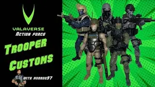 Valaverse Action Force Trooper and Gear Pack Customization Options