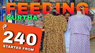 Cotton Feeding kurtas Starting From ₹240 😱 |Own Brand with Manufacturing Factory in Tirupur