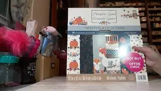Michaels haul with pumpkin spice paper pad flip through at the end of video!