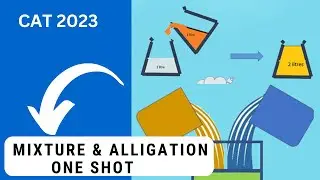 One shot Mixture and Alligation | CAT | XAT | CMAT | NMAT | SNAP | Arsh Classes | Abhijeet Sinha