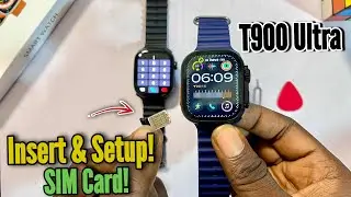 T900 Ultra Smartwatch: How to Insert SIM Card!