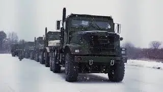 Logistics move through Norway for Cold Response