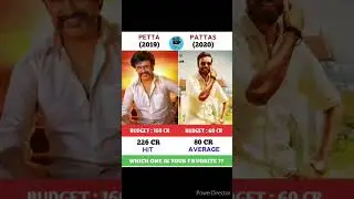 Petta Vs Pattas Movie Comparison || Box office Collection #shorts #leo #srk #petta #pattas