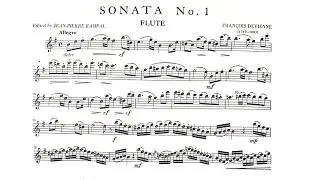Francois Devienne - Sonata No. 1 in E minor Op. 58, 1st movt 102 (Moderate) Piano Accompaniment