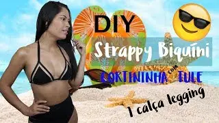 ✂️ DIY TRANSFORME LEGGING EM BIQUÍNI CORTININHA💡 BIQUÍNI DE TULE (2018)
