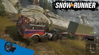 Tatra T813 - Stuck trailer | Игра SnowRunner | Logitech G29