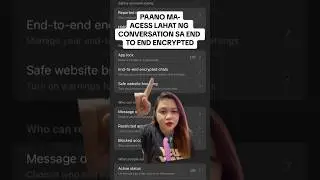PAANO MA ACESS LAHAT NG CONVERSATION SA END TO END ENCRYTED?