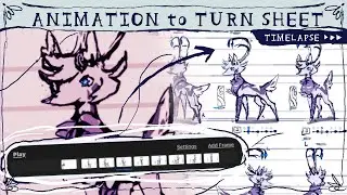 [WYGN] Turn Around Animation to Sheet - Timelapse