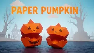 How to Make a Paper Pumpkin | Easy Halloween Origami Craft