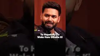 Rishav pant interview 😎                     @Vcast7773