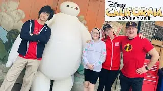 Disney's CALIFORNIA ADVENTURE Ep. 256. Spider man, Cars, incredicoaster, BAYMAX meet & greet + more!