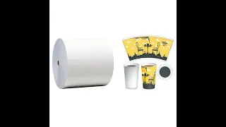 Paper cup raw material printing multiple colors printing