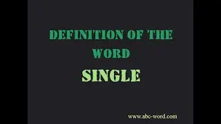 Definition of the word 