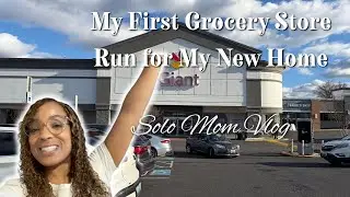 My First Grocery Store Run for My New Home🛒🛍️| Solo Mom Vlog