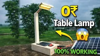 How To Make Table Lamp At Home || DIY Solar Desk Lamp #diy #youtube 