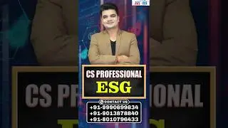 CS Professional Knowledge Series-4 | ESG | Group-1 | CS NKJ CS CLASSES #csprofessional #shorts