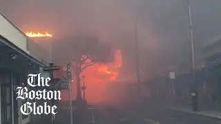 People in Hawaii flee into ocean to escape wildfire destroying historic Maui tourist town
