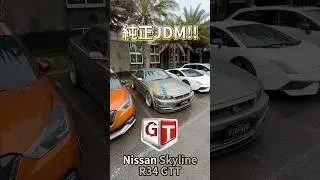 純正JDM Nissan Skyline R34 GTT!! #一日一車一知識 #鴨子車庫