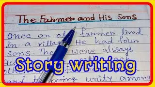 The Farmer and his sons story writing | Moral Stories | english story writing