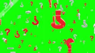 Question Mark sign of interrogation VFX Green Screen Film Making free video