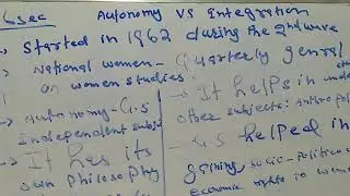 Autonomy VS Integration: A debate in gender studies |part 1| |Gender studies| |CSS|