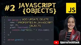 How to Add, Update, and Delete Properties in JavaScript Objects | JavaScript Tutorial #javascript 