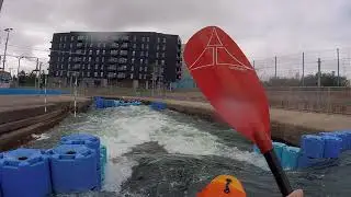 Cardiff International White water carnage 6 Cumecs vs Rafts.. again raft wins twice