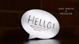 Custom Printed Light-Up Mini Speech Bubble Message Board
