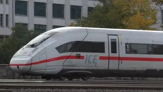 ICE High Speed Train arriving at Berlin South Cross Station